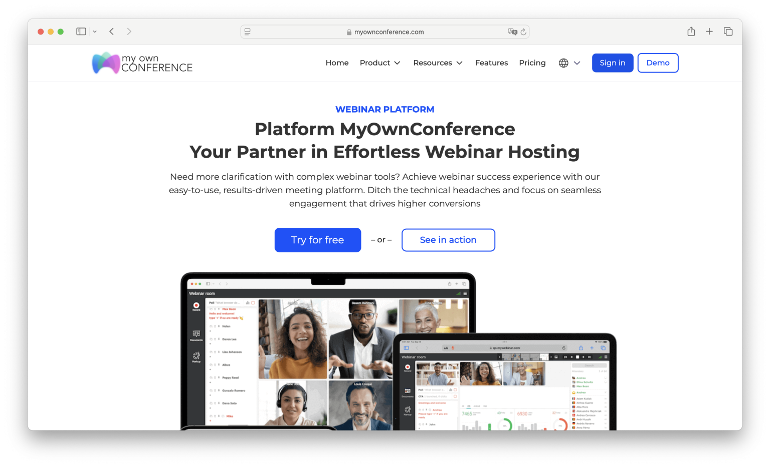 Платформа для вебинаров помогает учить и вовлекать Интерфейс специализированной платформы с презентацией и чатом