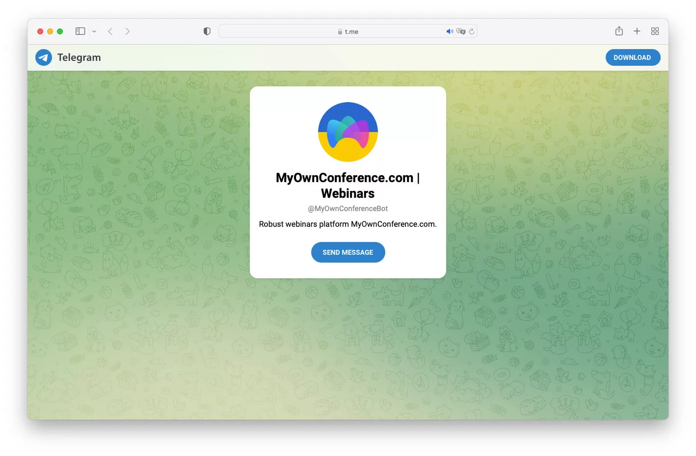 Надання дозволу телеграм-боту Початок роботи телеграм-боту