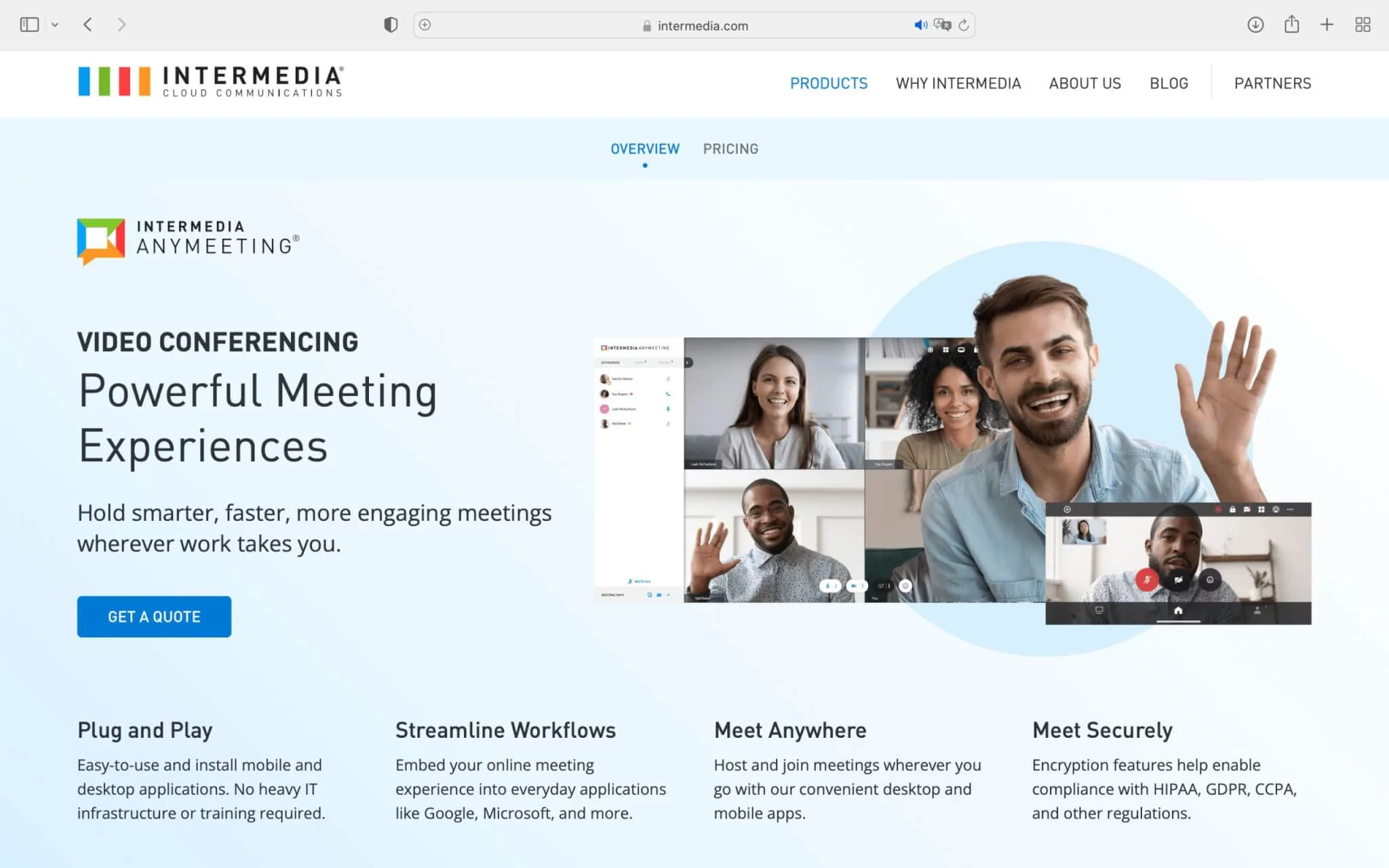 Платформа для проведення вебінарів Intermedia Anymeeting Що треба знати про Intermedia Anymeeting