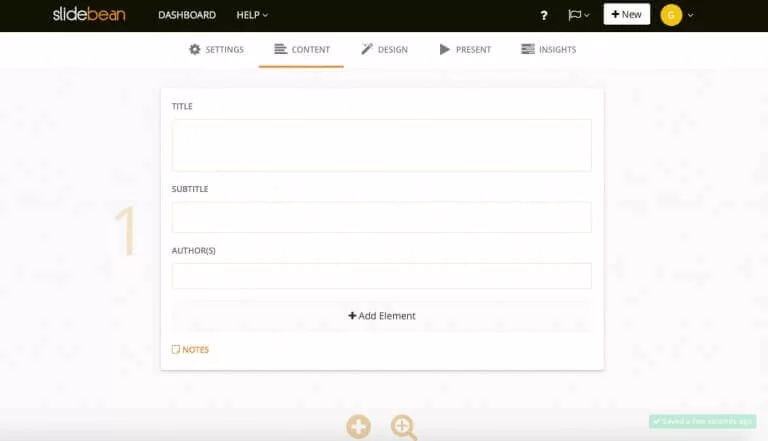 Slidebean для створення презентацій