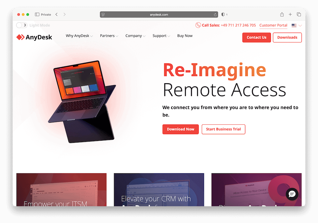 AnyDesk, ми з'єднуємо вас з тим місцем, де ви знаходитесь, з тим місцем, де вам потрібно бути