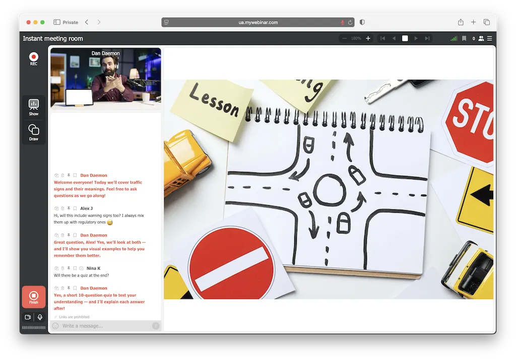 Webinarios para escuelas - Clases a distancia, aprendizaje interactivo y formación docente