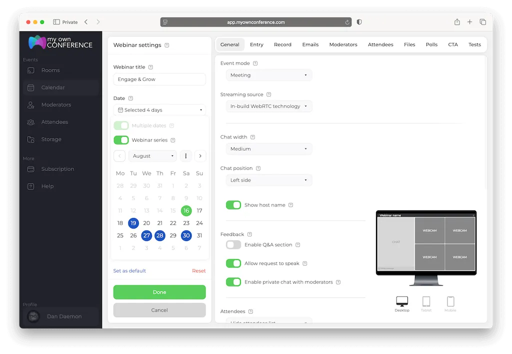 Baue Vertrauen auf und stärke Beziehungen durch regelmäßige Webinar-Reihen